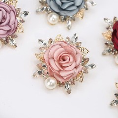 Elegant Rose Flower Brooch Pin for Women Men Wedding Party Gentleman’s Essent…