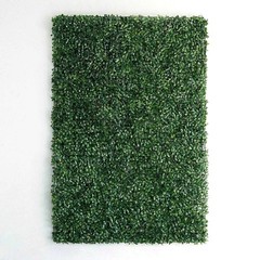 Artificial Faux Foliage Large Green Leaves 11 sq ft UV Protected Wall Mat Hedge