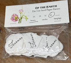50 Count Wildflower Seed Paper Hearts Eco-Friendly Wedding Favors Gifts