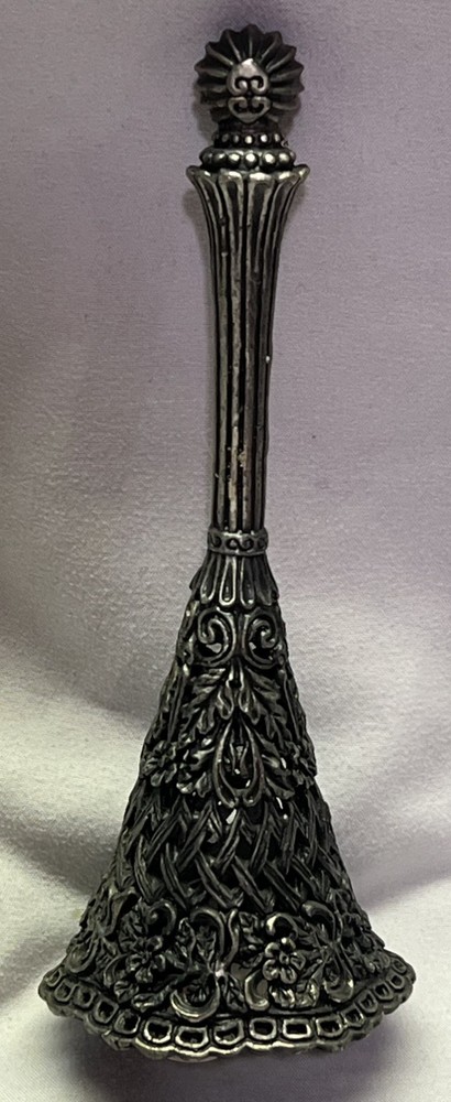 Vintage Posy Tussie Mussie Wedding Bouquet Flower Holder Victorian Gothic-Pewter