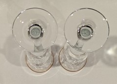 Champagne Flutes Toasting Glasses Wedding Anniversary Gold Trim, 8.25″ Tall