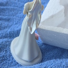 Weddingstar Hand Painted Porcelain Bride Fishing Cake Topper Figurine 5 in