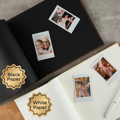 Rustic Custom Engraved Wooden Album – Personalized Couples Monogram Gift Book
