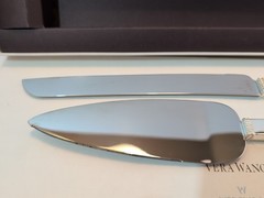 *Vera Wang Wedgwood Silver Cake Trowel Set Love Knot Wedding Cake Serving Bridal