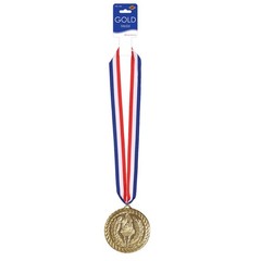 Beistle Gold Medal with Ribbon 30-Inch, Red/White/Blue/Gold