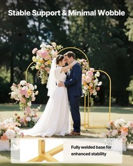 VEVOR Arch Backdrop Stand Metal Arch Backdrop Stand 6/5/4 ft 3 PCS for Wedding