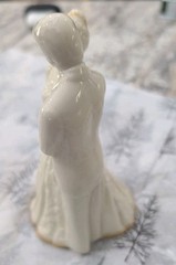 Vintage Lenox Wedding Promises First Dance Bride & Groom Cake topper Gold Accent