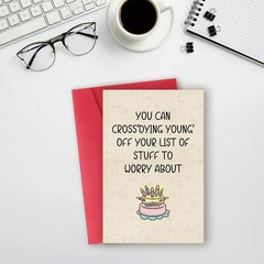Funny Birthday Card, Humorous Greeting Card for Men Women, 50th 60th Birthday…