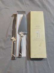 Lenox Silver Plated 2 Piece Dessert Set True Love