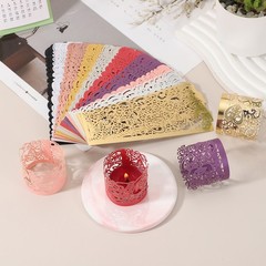 25Pcs Candle Wraps Decorate Tea Light Wrap for Decoration, Reflective Silver