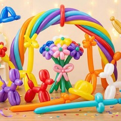 Nobledecor 260 Long Balloons 100pcs 12 inches, Color