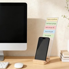 Legrape 2-Pack Monitor Memo Board, Sticky Note 11.8×3.1 inch, Clear