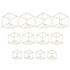 12Pcs Metal Geometric Flower Stand Elegant Gold Wedding Centerpieces Party Decor