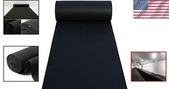 Versatile 30 Feet Black Aisle Runner for Weddings & Outdoor Celebrations