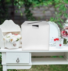 SietDESEO Silver Card Box Gift for 7.8 X X INCH,