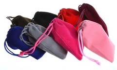 10-PACK VELVET BAGS 4″ x 3.5″ party favor wedding gift jewelry drawstring pouch