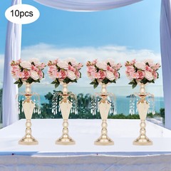 10 Pcs Vase & Pillar Candle Holder for Tables Wedding Supplies Decoration