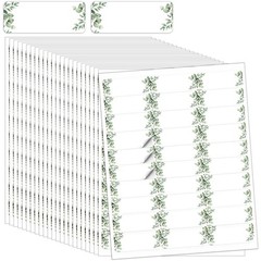 Lincia 20 Sheets 600 Pcs Wedding Greenery Leaf Address Labels Printable Elega…