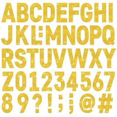 24 Sheets Large Gold Letter Stickers 4 Inch Big Font 282 Pcs Glitter Alphabet…