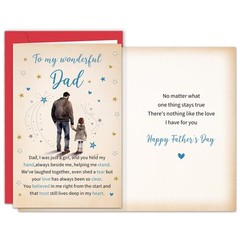 Fathers Day Card from Daughter, Heartfelt Father’s Day Cards to My Wonderful …