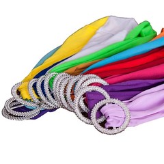 Mds Pack Of 100 Spandex Chair Sashes Bow Premium Stretch Chair Cover Band