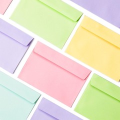 Invitation Envelopes, 120-Pack 4×6 Envelopes for Invitations, Pastel Colored …