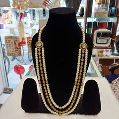 Indian Wedding Groom Pearl Necklace,Sherwani Mala,Three and Five Layer Mala