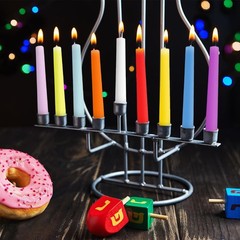 10 Inch Colored Taper Candles for Religious and 10 inch, 12 Pcs, 12-colored