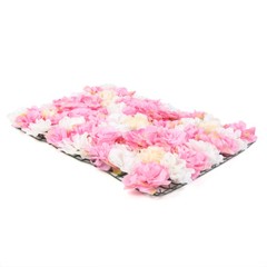 12-Pack Artificial Flower Wall Panels 24″ x 16″ Pink&Yellow&White Wedding Decor