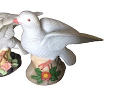 VTG Pair Of Ceramic/Procelain Turtle Doves Wedding Cake Topper