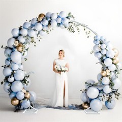 Extra Large Round Wedding Arch Elegant Photo Backdrop Stand Metal Garden Trellis
