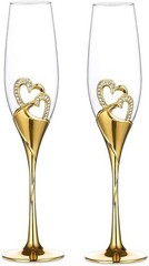 Wedding Champagne Goblets Toasting Flute Glasses for Bride and Groom Creative De