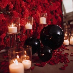 Yescom 4PCS 7″ Small Disco Ball Mirror Mini Hanging for Party Events Wedding