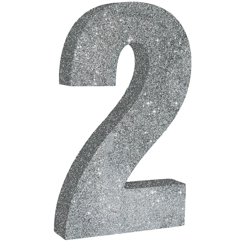 TONIFUL 7.8 Inch Silver Glitter 7.8×4.7×1 inches (20×12×2.5 cm),