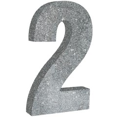 TONIFUL 7.8 Inch Silver Glitter 7.8×4.7×1 inches (20×12×2.5 cm),