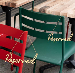 Yalikop 12 Pcs Wedding Reserved Seating Signs Row Reserved Signs for Chairs Rust