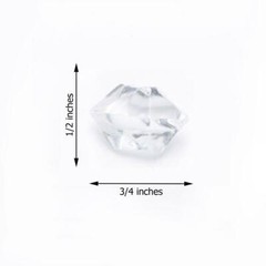 300 Clear Crystal Like ICE CUBES Wedding Party Tabletop CENTERPIECES Decorations