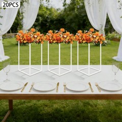 20PCS Geometric Flower Stand For Wedding Metal Flower Stand Wedding Flower Stand