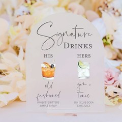10 PCS 8×10 Inch Frosted Arch Acrylic Blank Sign Sheet 1/8 Inch Thick Wedding