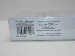 Lillian Rose Ivory Guest Book With Pen Set Gold Tone Rhinestone Detail