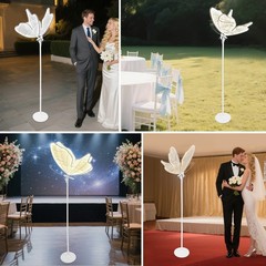 Butterfly Floor Lamp LED Ambient Light Wedding Decoration Light 60*146-178cm