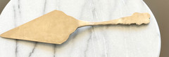 Vintage Silver Tone Cake Pie Server Butterfly Floral Scroll Handle Dessert Slice