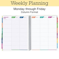 LITE TEACHER PLANNER – Aug 2026-Jul 2027, 8.5″ x 11″ Daily Teal Gold Marble