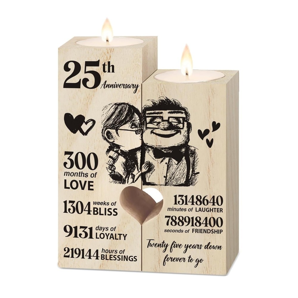 25th Wedding Anniversary Gift for Couple Silver Wedding Gifts for Wife Husband