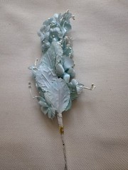 12 Light Blue Artificial Flower Spray Floral Pick Bridal Hair Piece Wedding