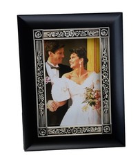 Elegance Black Satin Finish Wedding Photo Album Frame for 100 (4″x6″) Images NEW