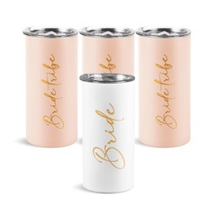 Bride Tribe Gifts Set of 4 Cups Bachelorette Party Favors Wedding Gifts for B…