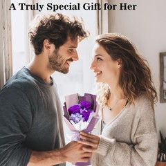 3 Roses Mothers Day Gift Flower Bouquet Gifts Delivery Purple Flower Set Her