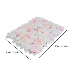 20PCS Artificial Silk Hydrangea Flower Wall Panels 40 × 60 cm Wedding Backdrop