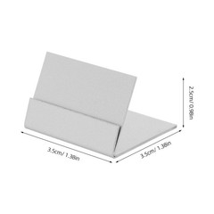 4Pcs Stainless Steel Place Card Holders Table Sign Stand for Restaurant Use